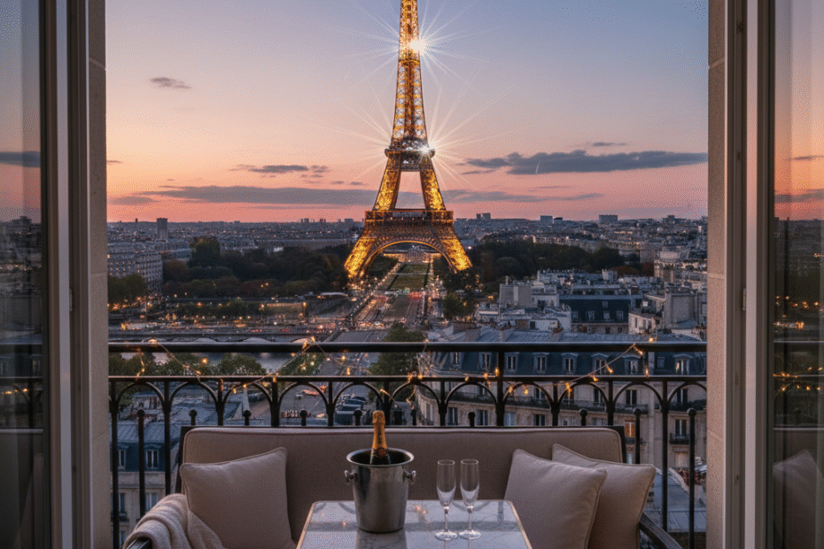 France Efiel Tower View from Hotel